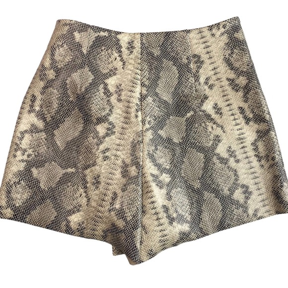 ZARA Snake Print Wrap Style Skort Sz Small - Picture 6 of 8